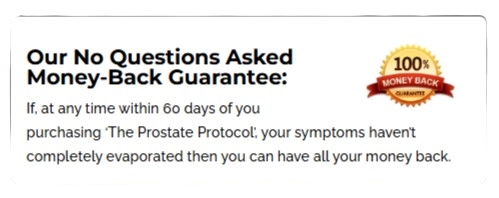 The Prostate Protocol Money Back Guarantee